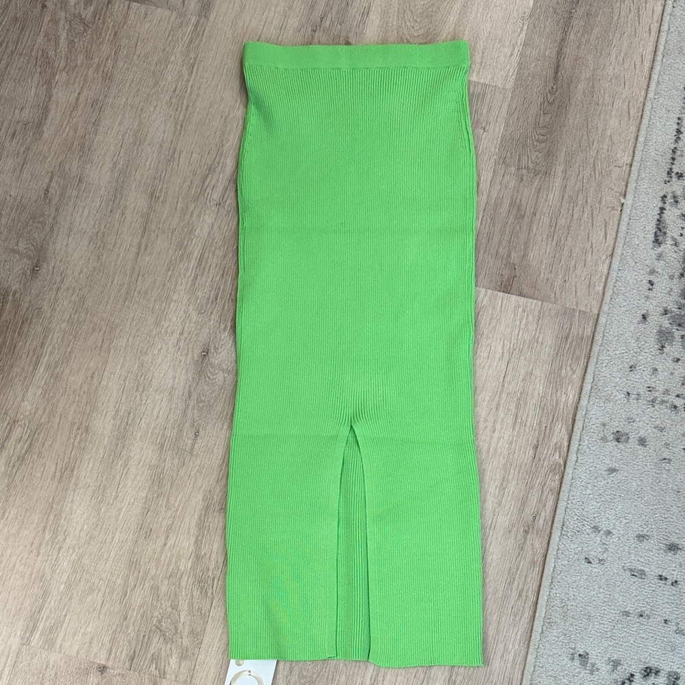 Commense Bright Green Maxi Skirt